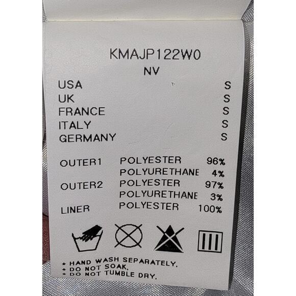 Kai-aakmann Letterman Style Jacket Blue/Off-white size Small Lined Elbow Patches - Picture 7 of 10